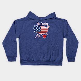 My Country My Heart Kids Hoodie